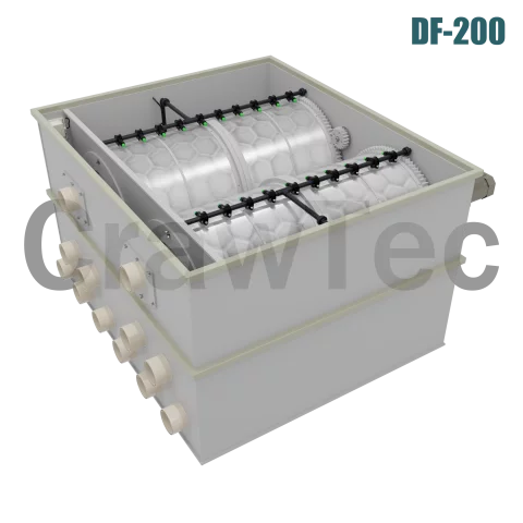 200 m³ Drum Filter for Large Aquaculture and Fish Farms 6