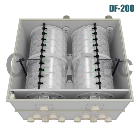 200 m³ Drum Filter for Large Aquaculture and Fish Farms