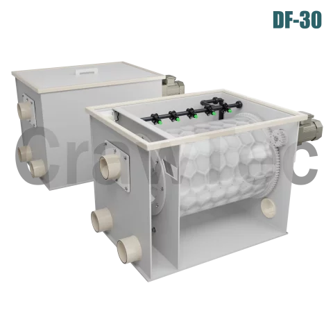 Drum Filter DF30 (30 m³) for RAS and Industrial Aquaculture