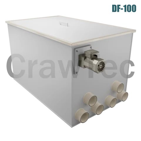 Drum Filter CrawTec DF100 (100 m³) for Industrial Aquaculture Systems 3
