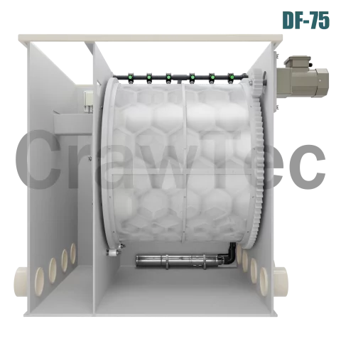Drum Filter CrawTec 75 m³ for Fish Farming and Aquaculture Systems