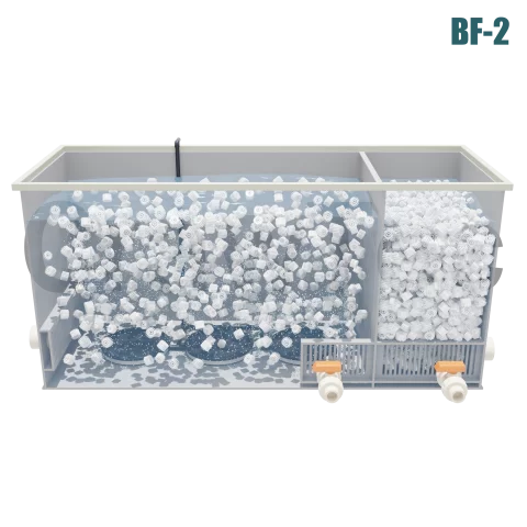 2-Chamber Biological Filter 1.5 m³ for Aquaculture and Fish Farming
