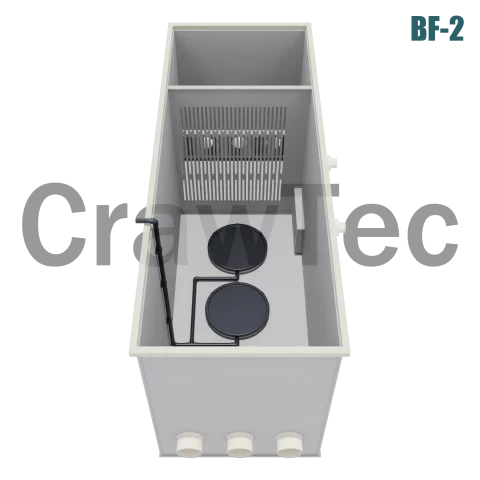 2-Chamber Biological Filter 1.5 m³ for Aquaculture and Fish Farming 6