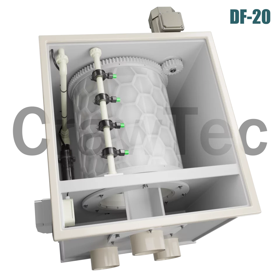 Drum Filter DF20 20 m³ for Industrial Aquaculture Systems