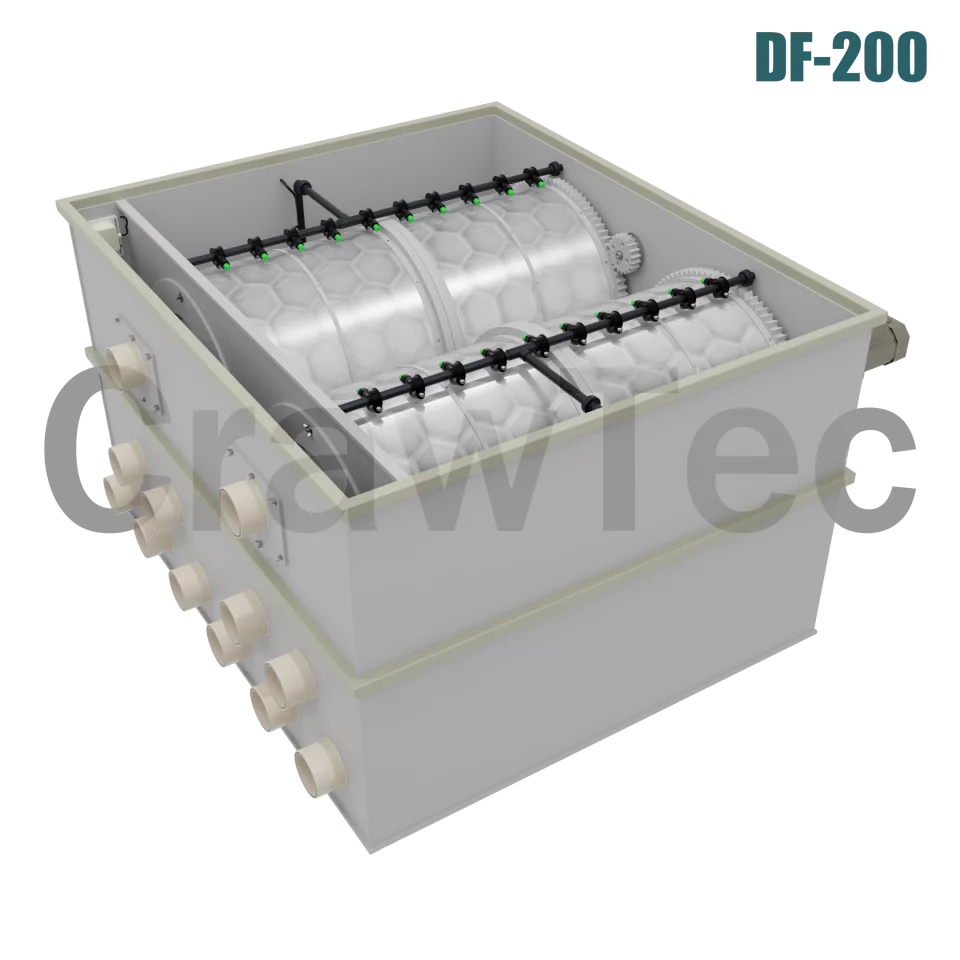 200 m³ Drum Filter for Large Aquaculture and Fish Farms