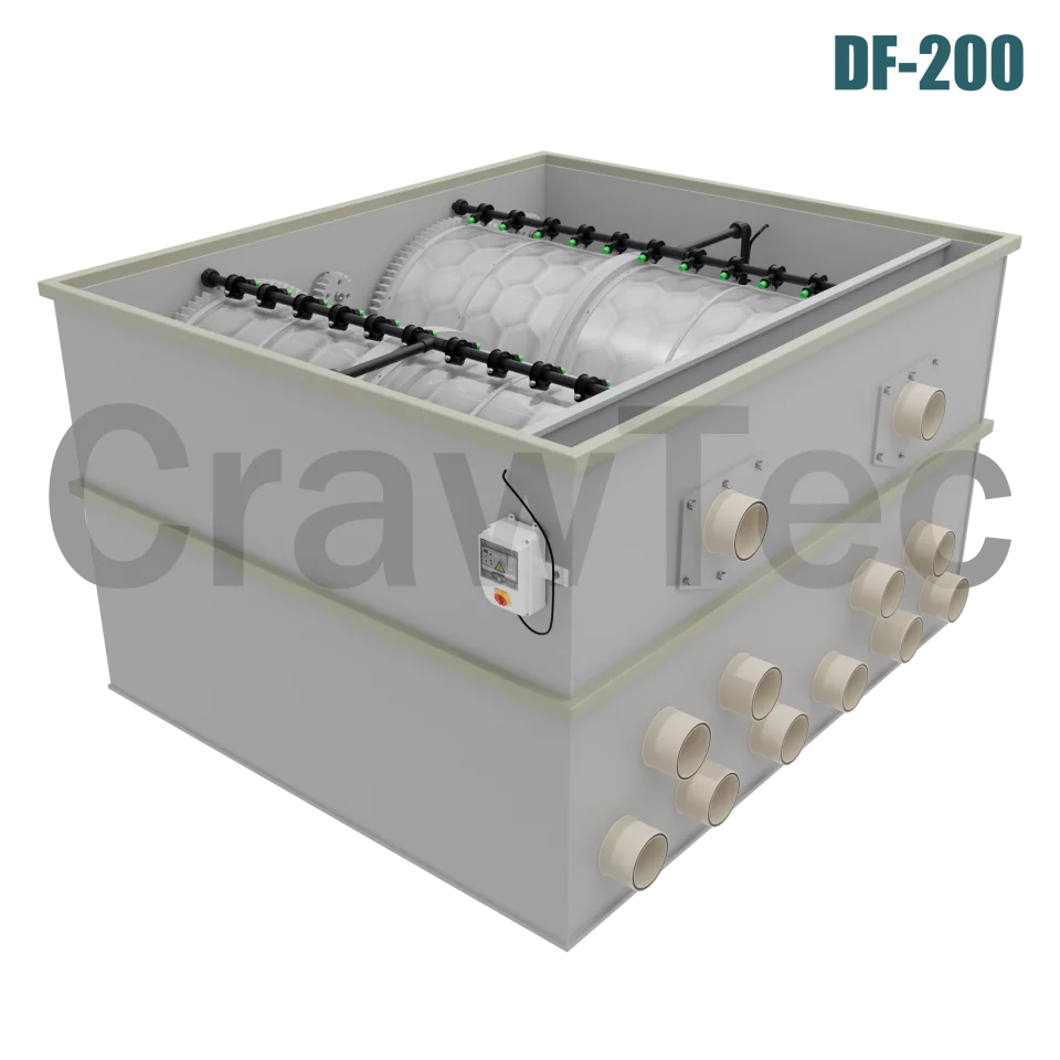 200 m³ Drum Filter for Large Aquaculture and Fish Farms