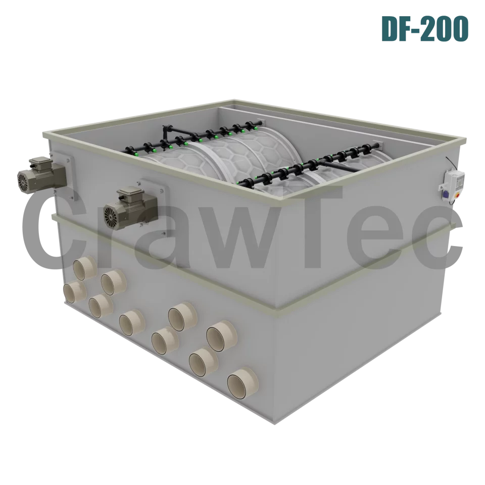 200 m³ Drum Filter for Large Aquaculture and Fish Farms