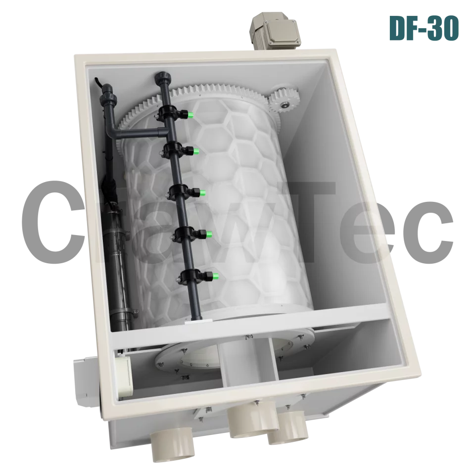 Drum Filter DF30 (30 m³) for RAS and Industrial Aquaculture