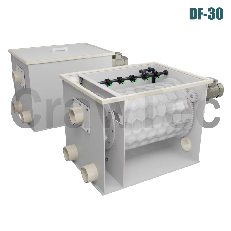 Drum Filter DF30 (30 m³) for RAS and Industrial Aquaculture