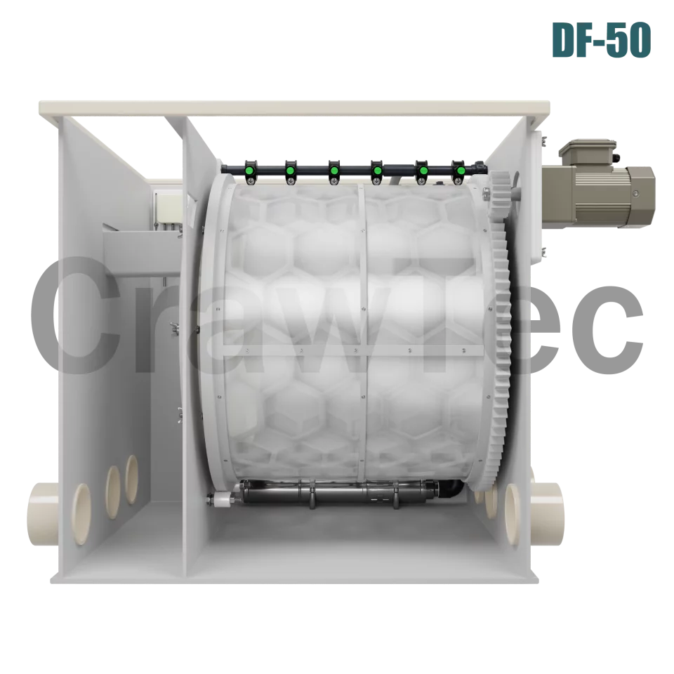 Drum Filter DF50 (50 m³) for Industrial Aquaculture Systems