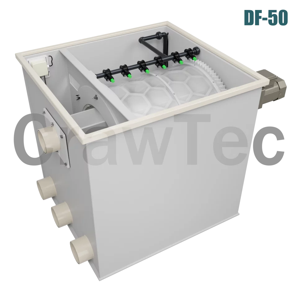 Drum Filter DF50 (50 m³) for Industrial Aquaculture Systems