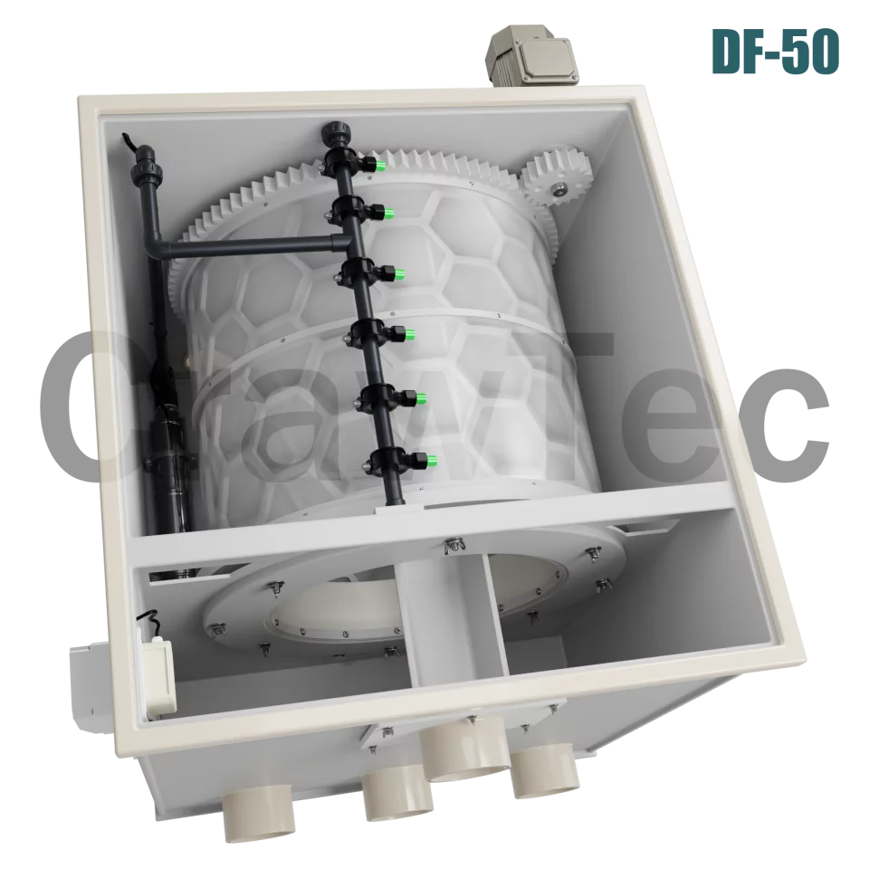 Drum Filter DF50 (50 m³) for Industrial Aquaculture Systems