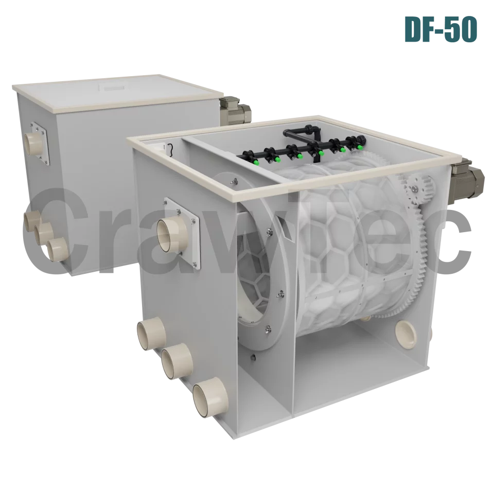Drum Filter DF50 (50 m³) for Industrial Aquaculture Systems