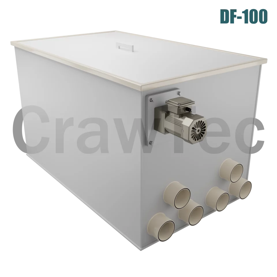 Drum Filter CrawTec DF100 (100 m³) for Industrial Aquaculture Systems