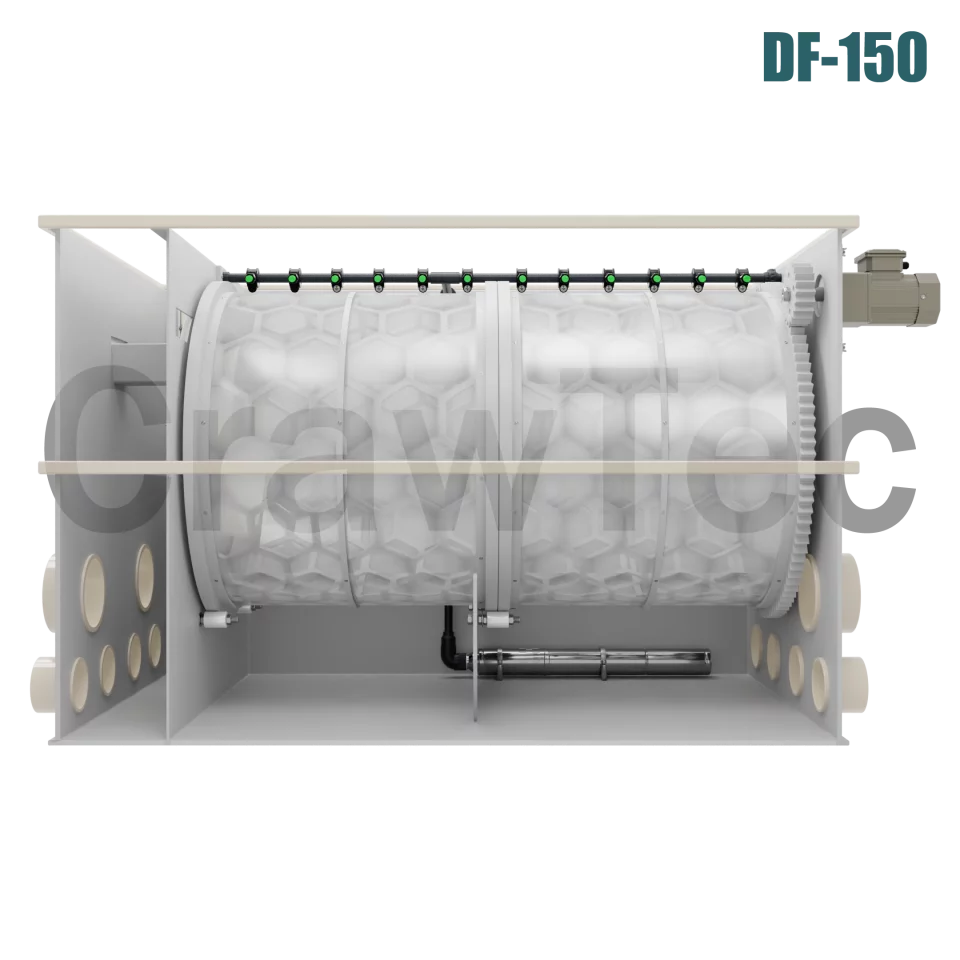 Drum Filter 150 m³ for RAS and Closed Water Systems